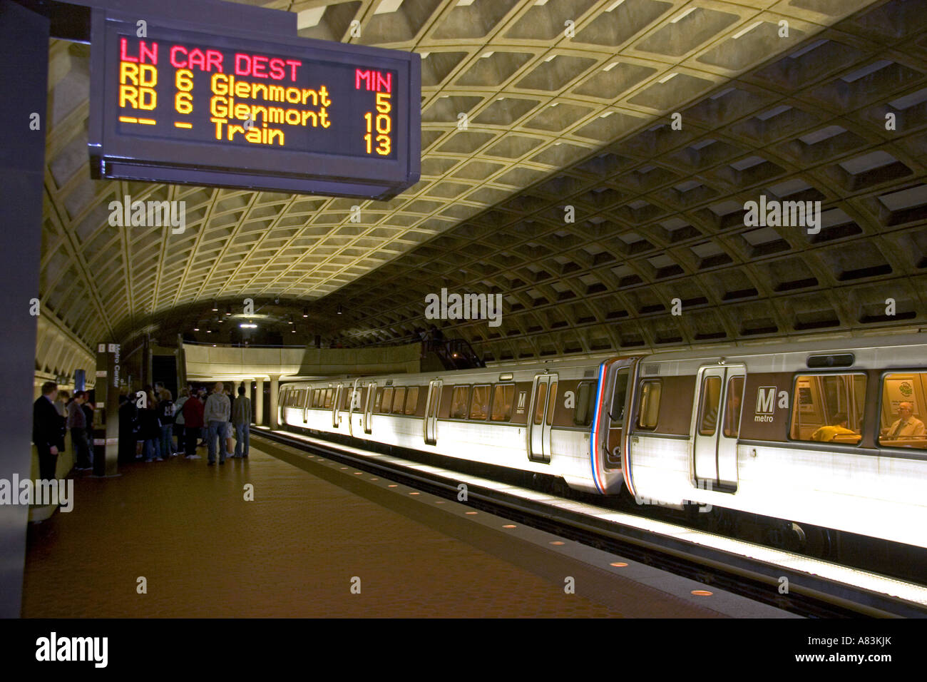 Metrorail System in Washington D C Stock Photo
