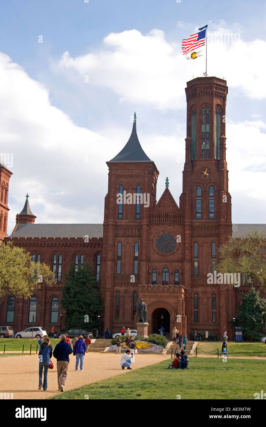 Smithsonian Institution Building The Castle In Washington D C Stock ...