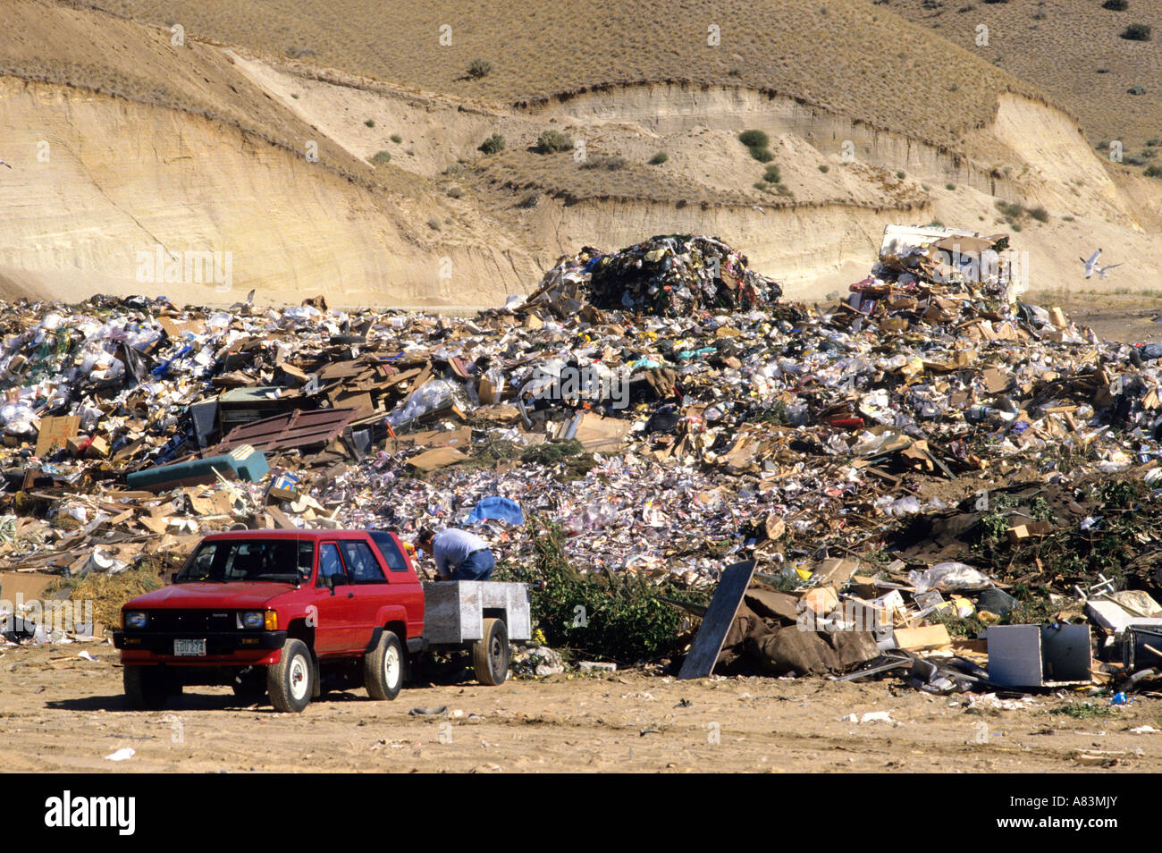 Sanitary landfill scene in Boise Idaho Stock Photo Alamy
