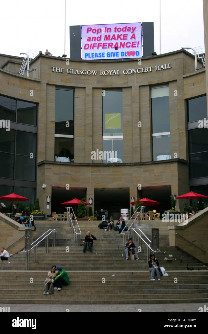 The Glasgow Royal Concert hall and entrance to Buchanan shopping centre