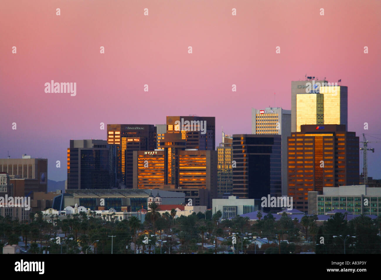 The downtown skyline Phoenix Arizona Stock Photo Alamy