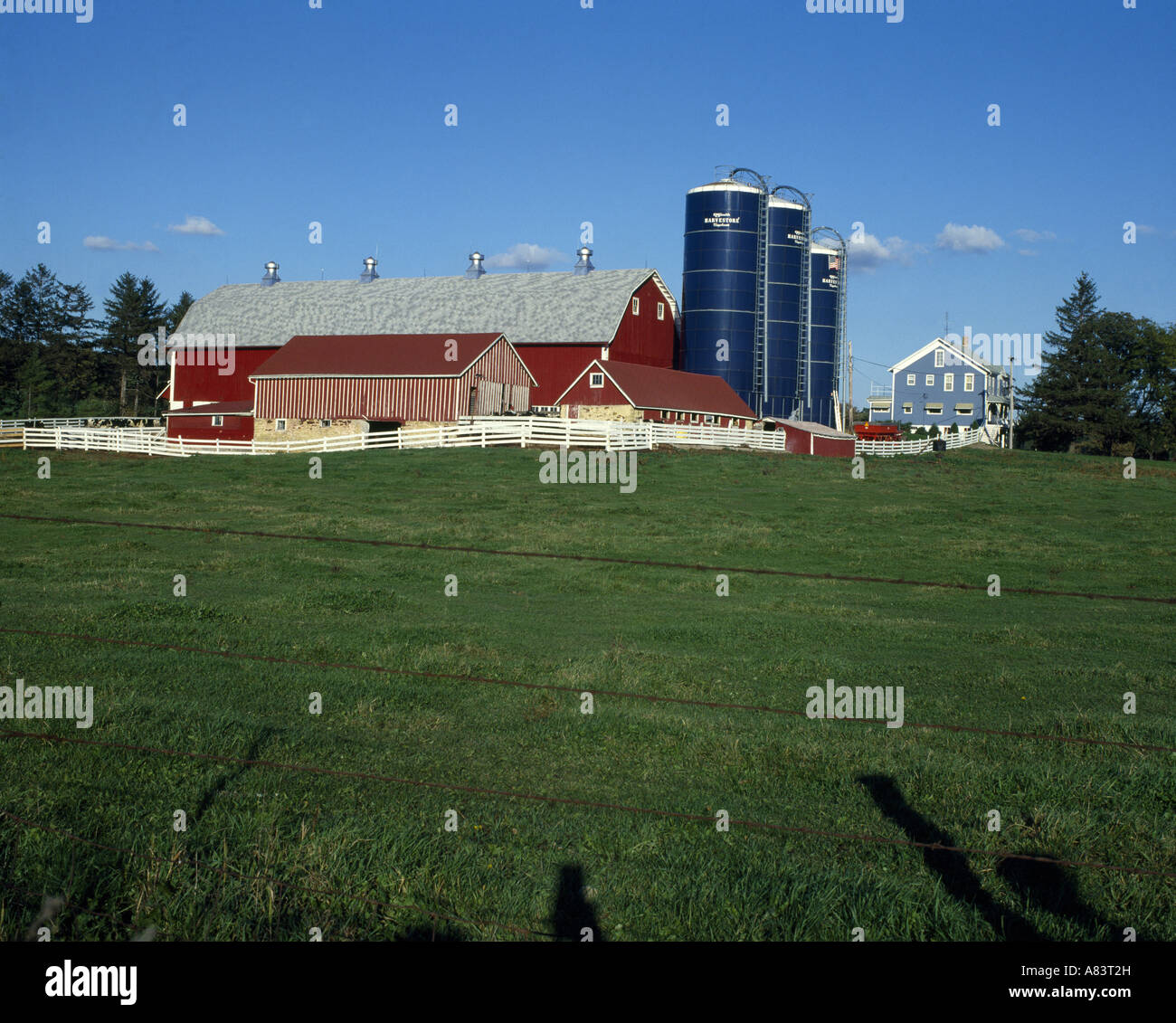 DAIRY FARM NEW GLARUS WISCONSIN Stock Photo Alamy