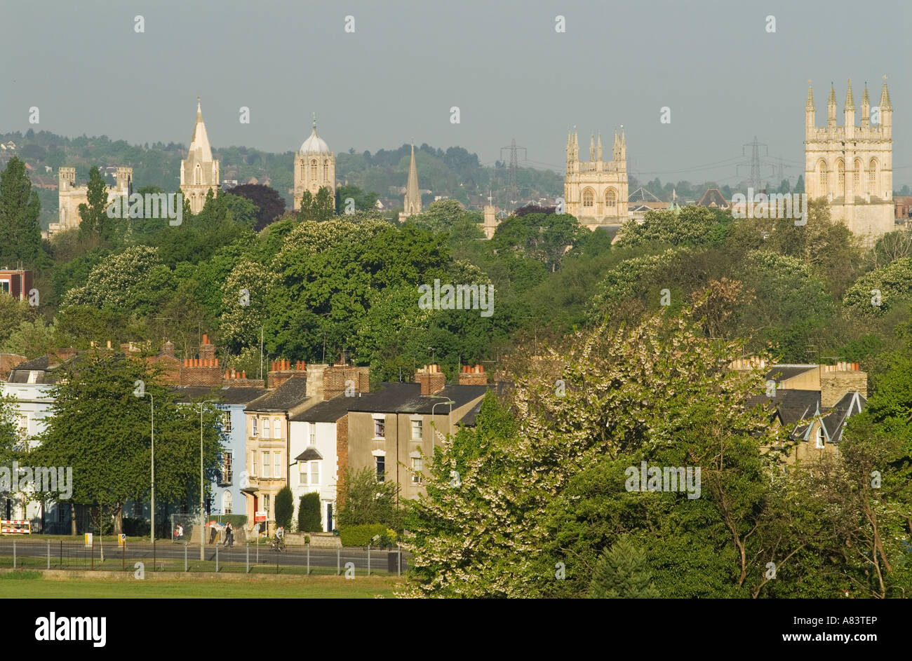 Oxford University Skyline Oxfordshire England Stock Photo