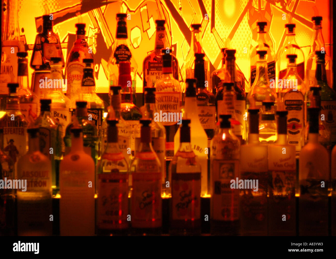 Bar Drinks, Brooklyn New York North America Stock Photo Alamy