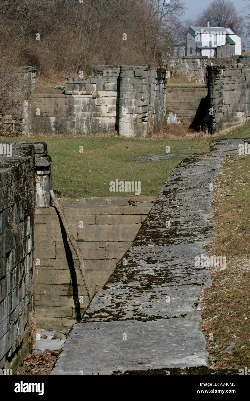 Lockington locks Miami Erie Canal lock ohio transportation history travel historic lake eire