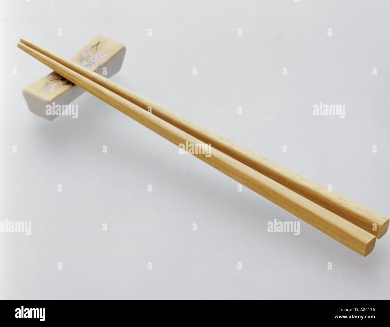 Wooden Chopsticks with Holder Stock Photo Alamy