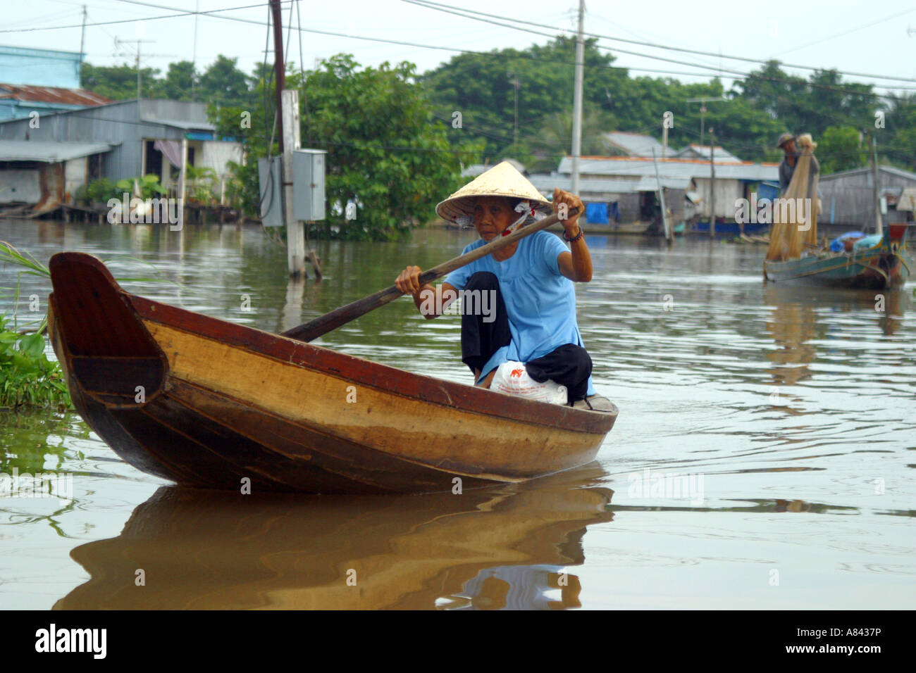 Vietnamese boat lady Stock Photo