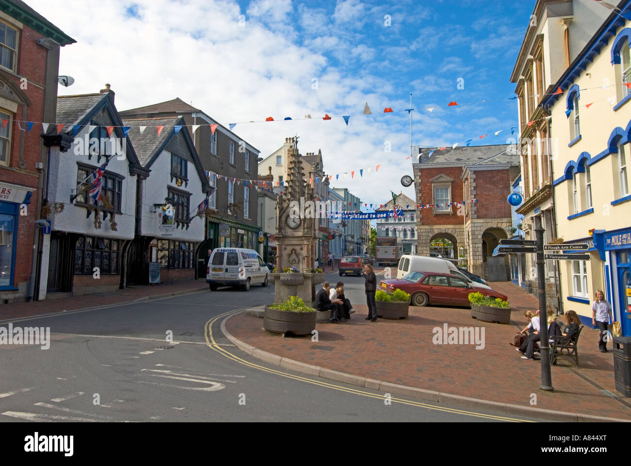 Great Torrington, Devon, England. The town centre Stock Photo Alamy