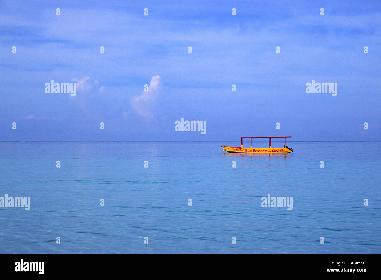 Glass bottom boat, Negril, Jamaica Stock Photo Alamy
