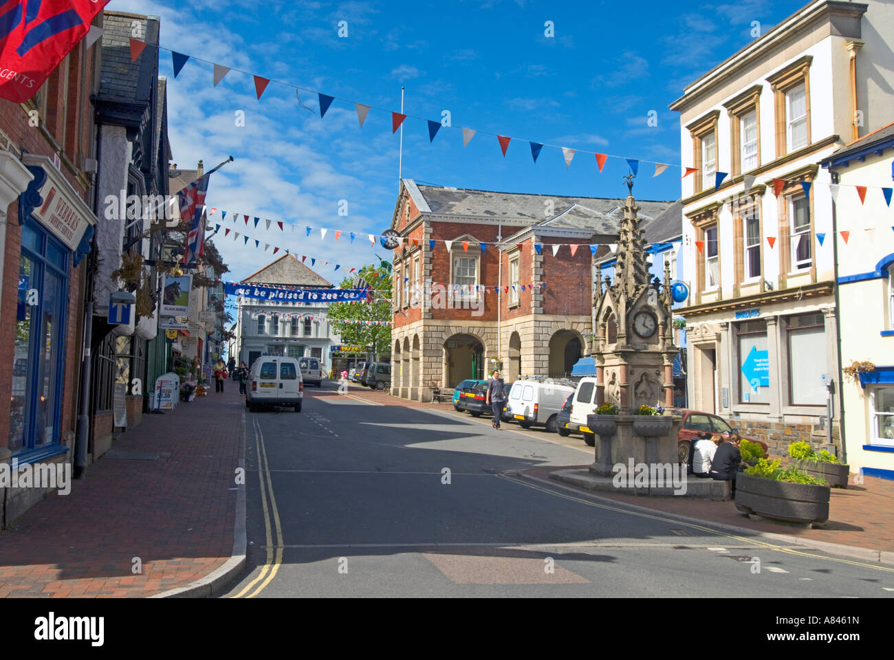 Great Torrington, Devon, England. The town centre Stock Photo Alamy