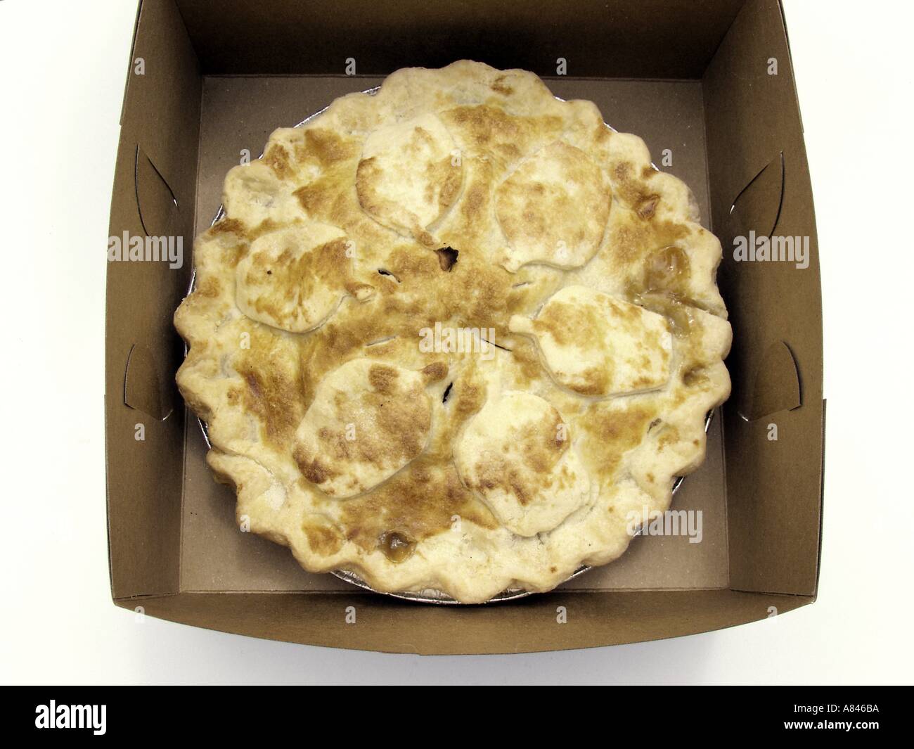 Apple Pie in a Box Stock Photo Alamy