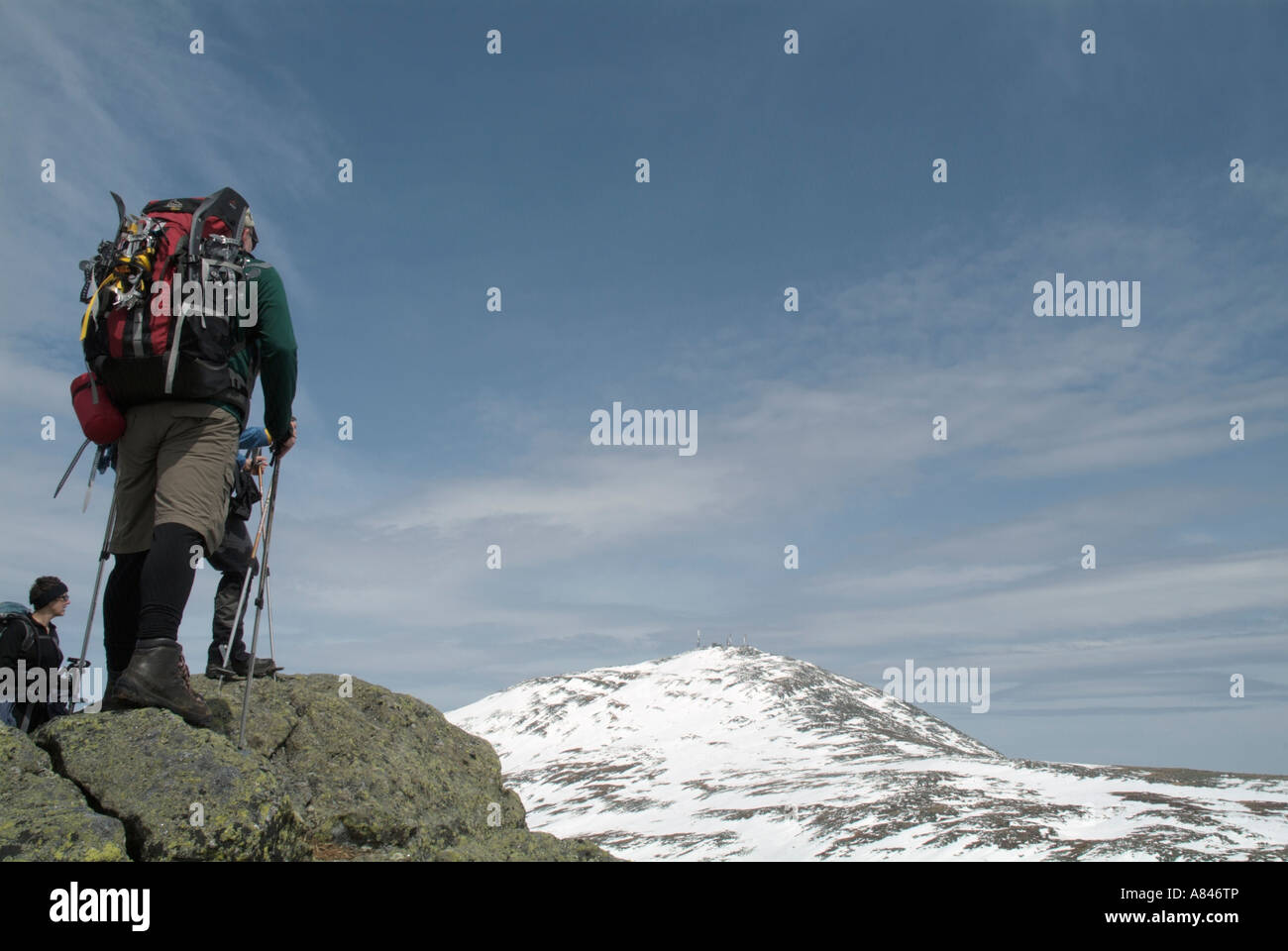 White Mountains appalachian trail,mount washington Stock Photo - Alamy