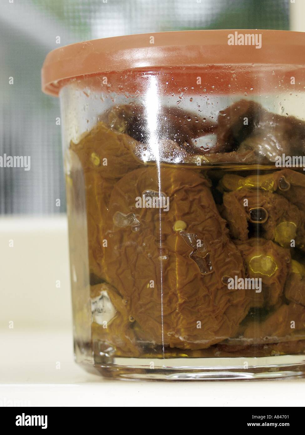 Sun Dried Tomatoes in a Jar Stock Photo Alamy