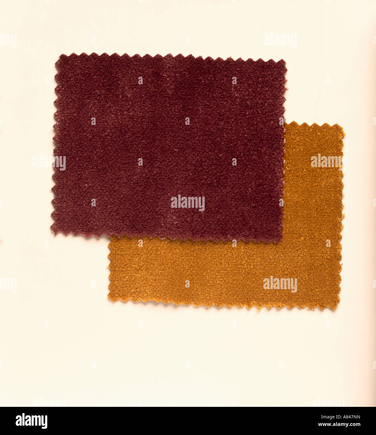 Close-up of brown velvet fabric swatches Stock Photo - Alamy