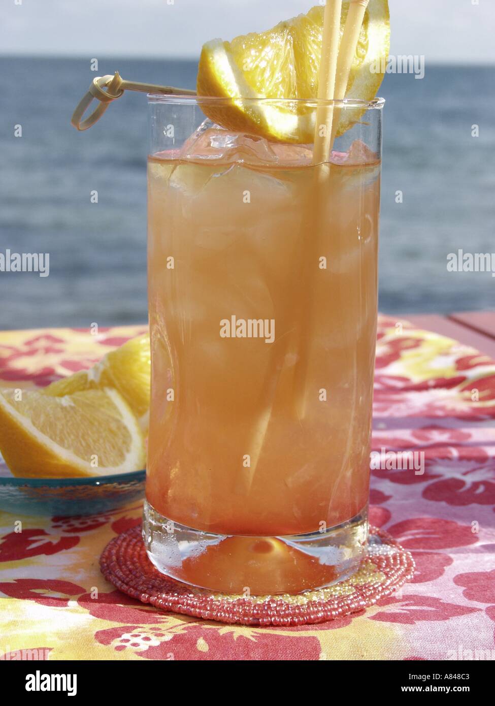 Planters Punch Cocktail Stock Photo Alamy