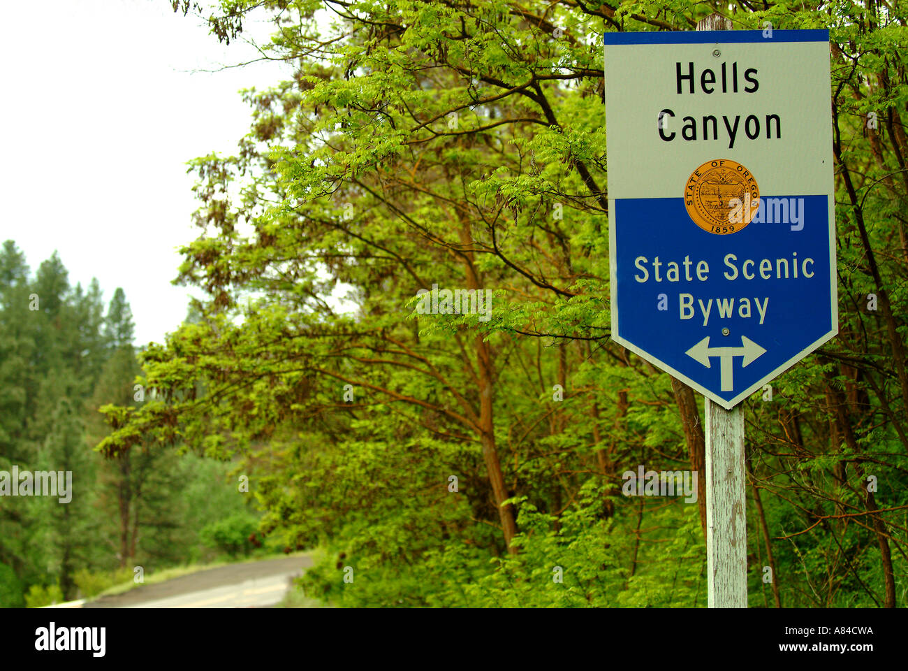 Hells Canyon Scenic Byway in Oregon / Idaho Stock Photo - Alamy