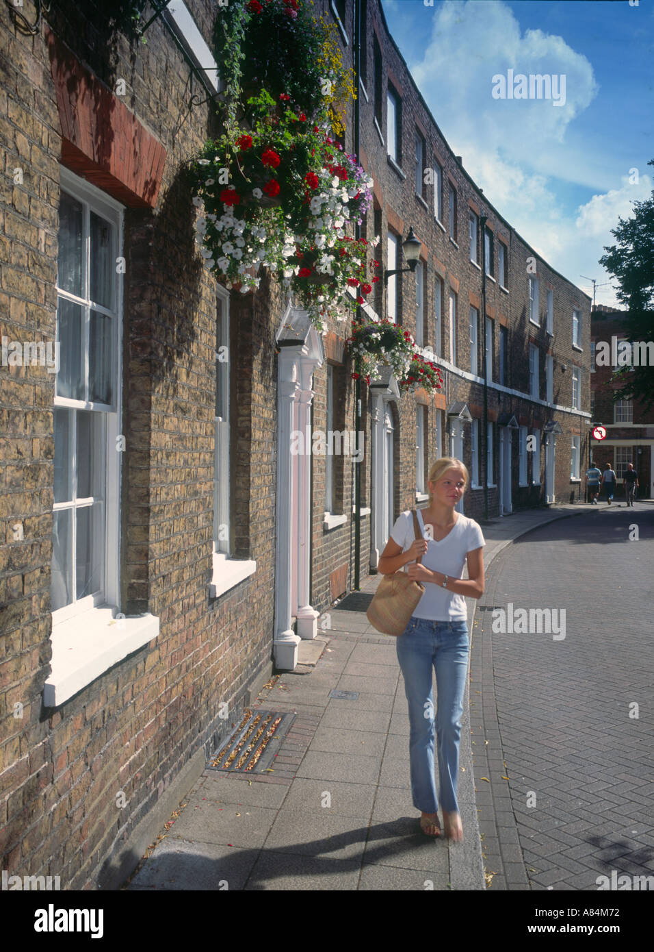 The Crescent at Wisbech in Cambridgeshire England UK Stock Photo