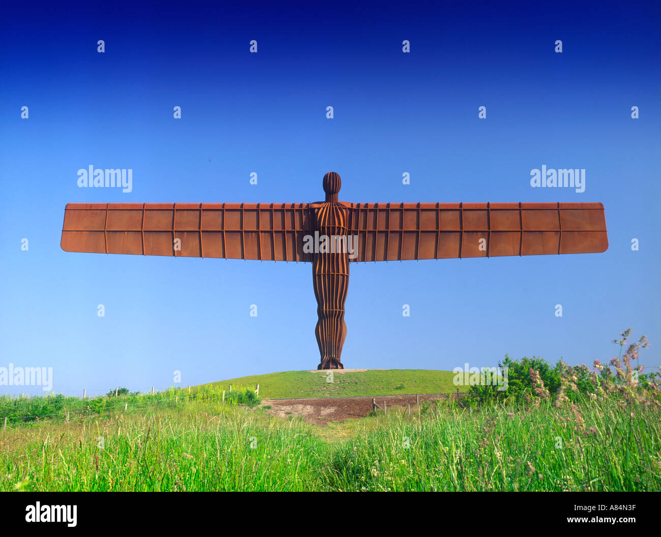 The Angel Of The North at Gateshead near Newcastle Tyne Wear Tyneside ...