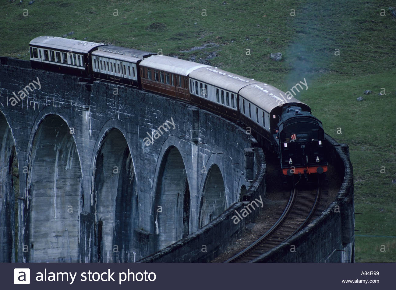 Royal Scotsman Period Train Travelling From Glasgow To Mallaig In