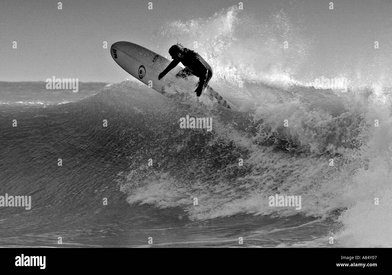 Champion Longboarder Chris Guts Griffiths Surfing Crab Island near