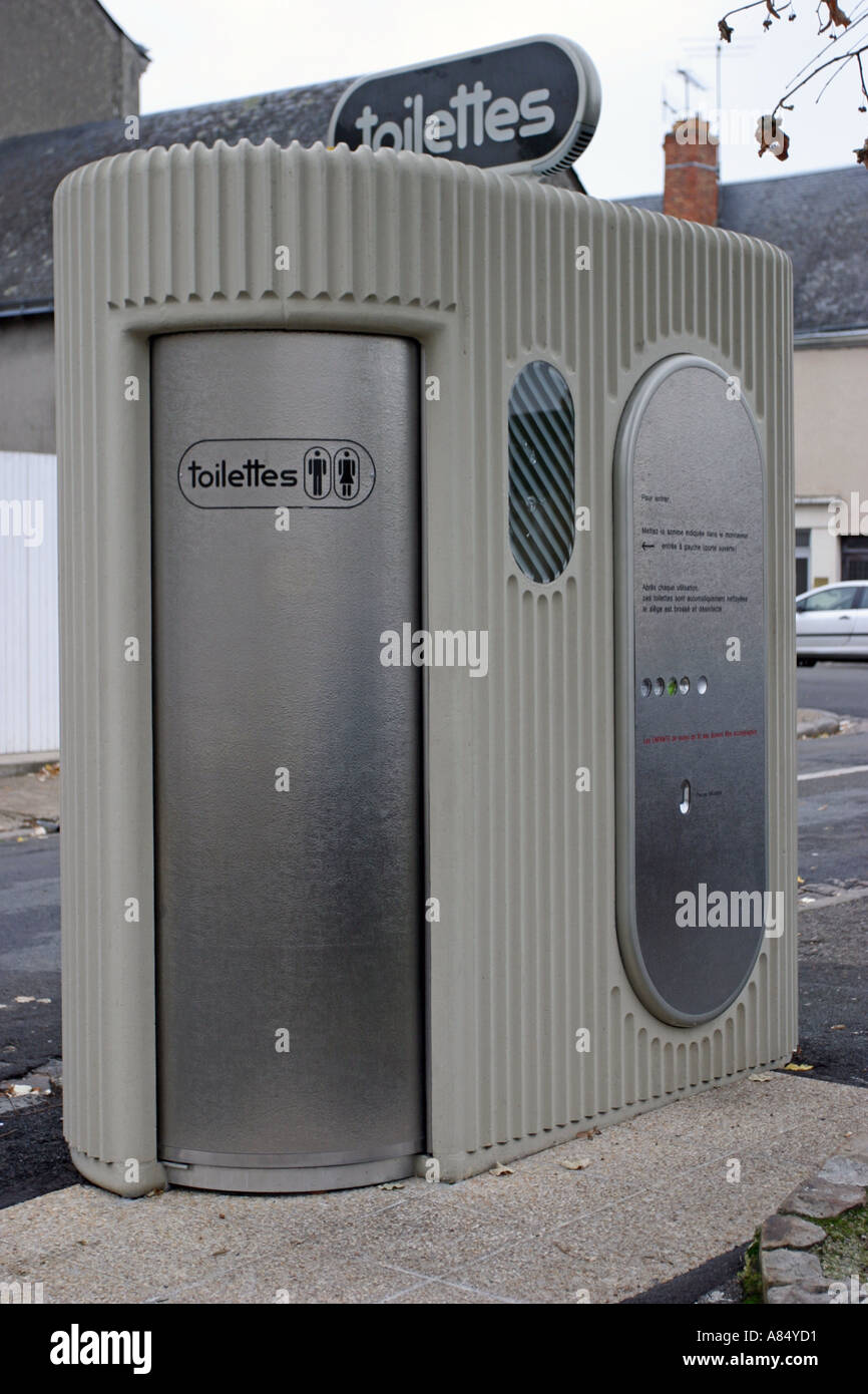 french public toilets in street Stock Photo Alamy