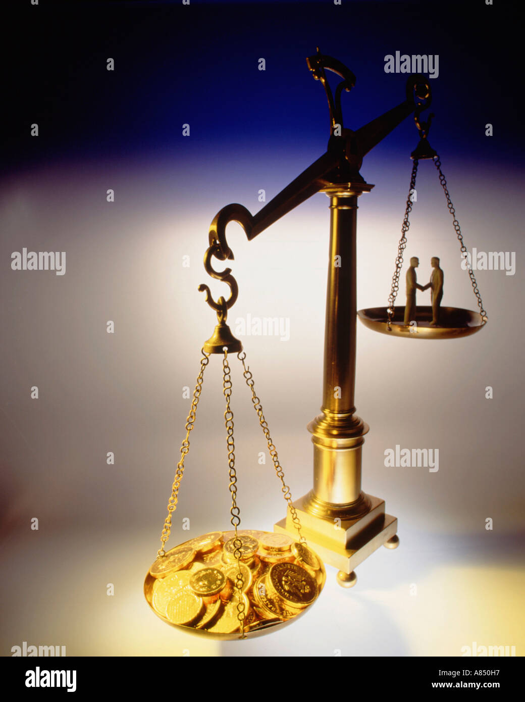 Coins on gold balance hires stock photography and images Alamy