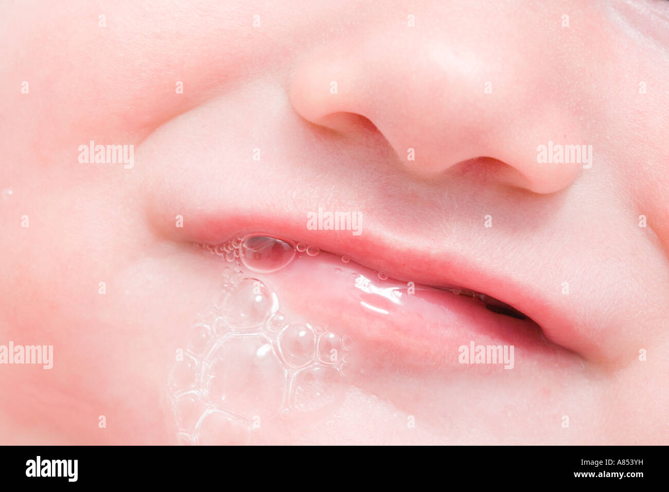 baby dribbling