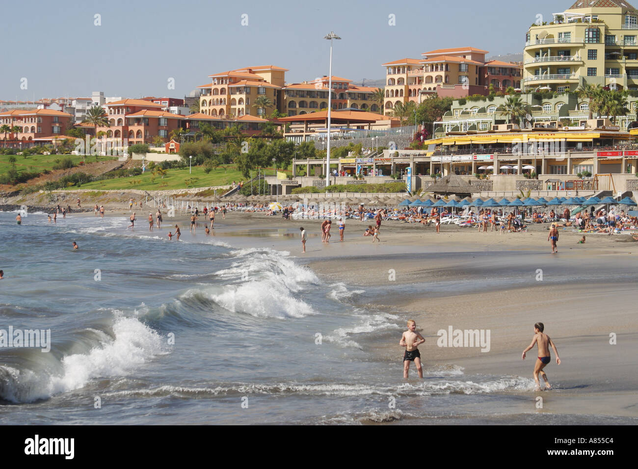 Playa Fanabe Costa Adeje Tenerife Canary Islands Spain Stock