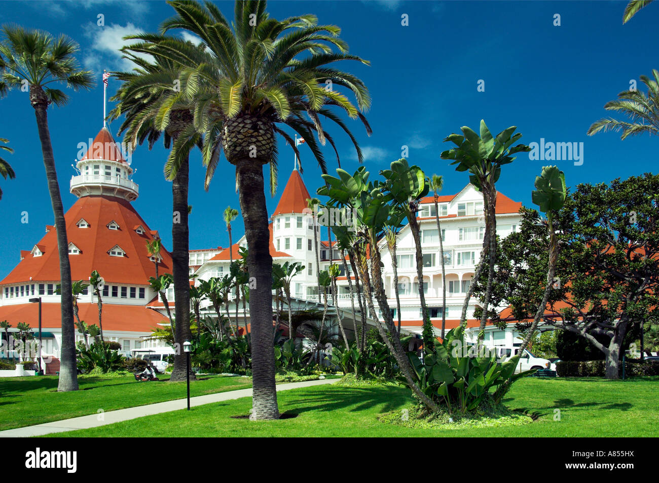 Hotel del Coronado on the island of Coronado at San Diego California USA Stock Photo