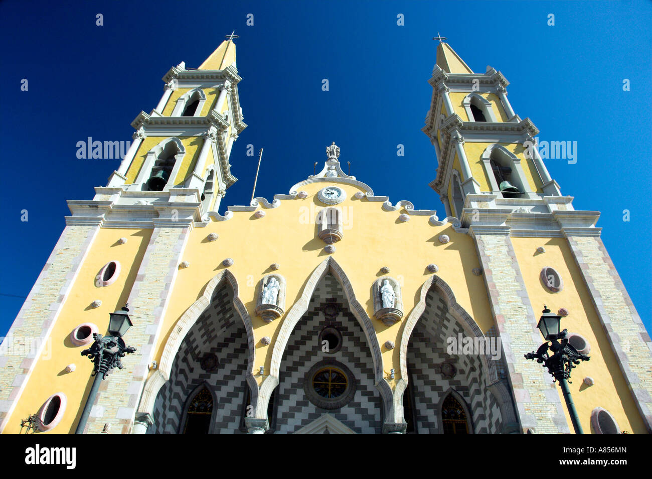 The exterior of the Immaculate Conception Church a basilica and cathedral in downtown Mazatlan Mexico Stock Photo