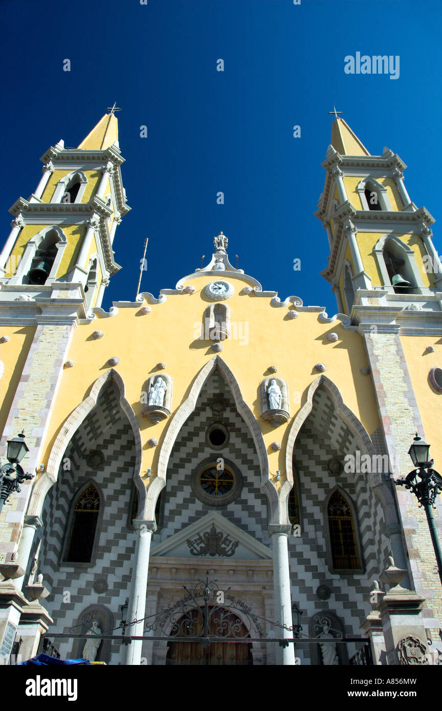 The exterior of the Immaculate Conception Church a basilica and cathedral in downtown Mazatlan Mexico Stock Photo