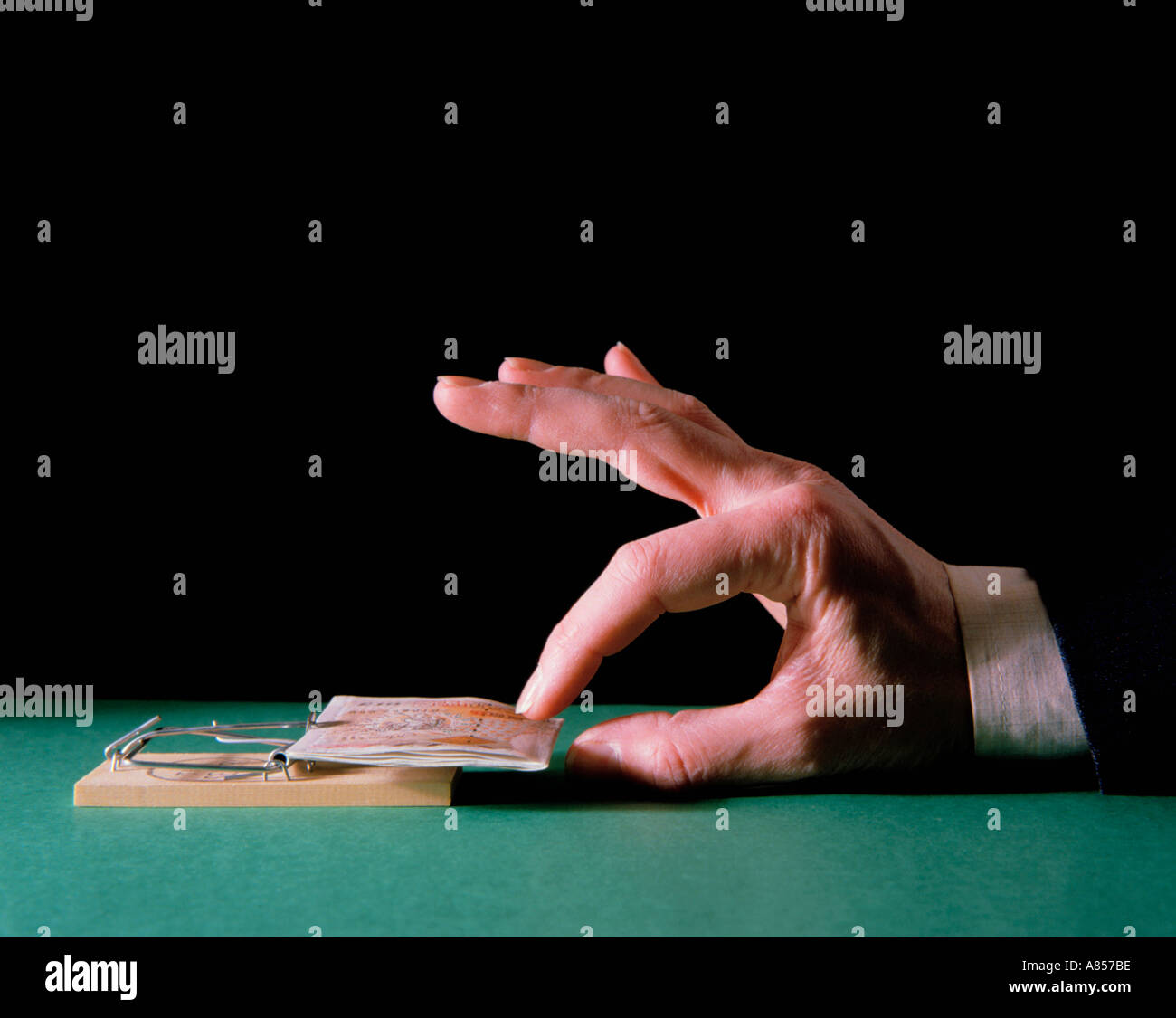 A tempting business offer Stock Photo