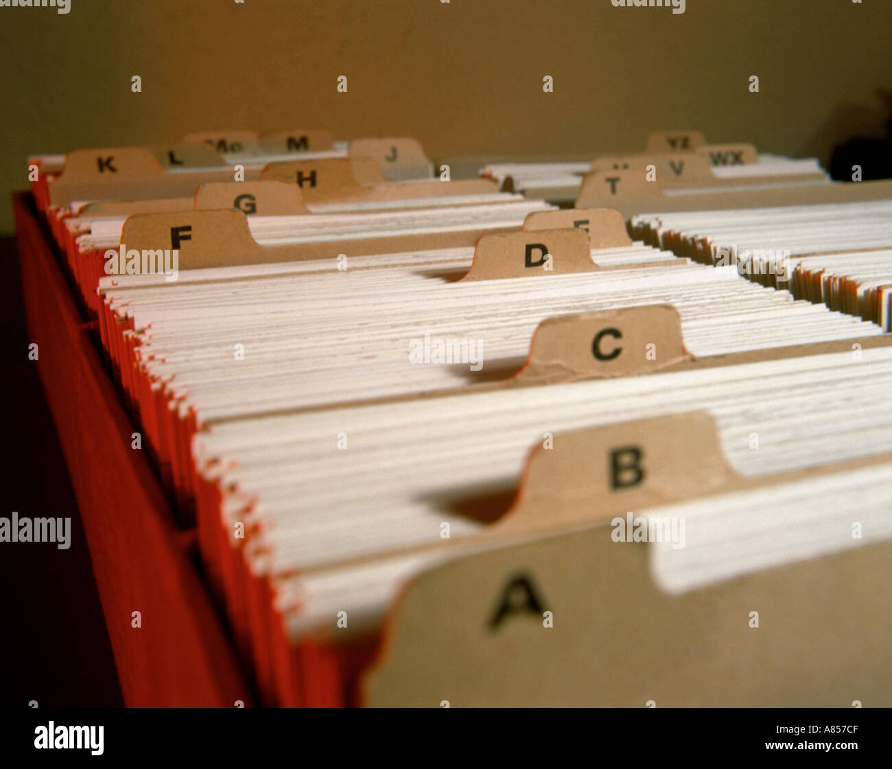 Card filing system hires stock photography and images Alamy