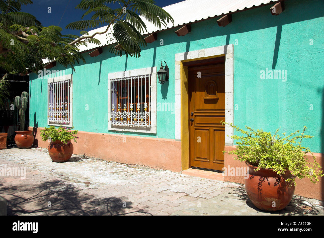 The streets and shopping areas of Loreto Mexico Stock Photo
