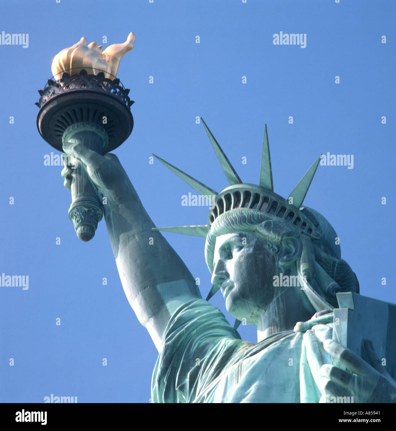 Statue of Liberty in New York Harbor Stock Photo Alamy