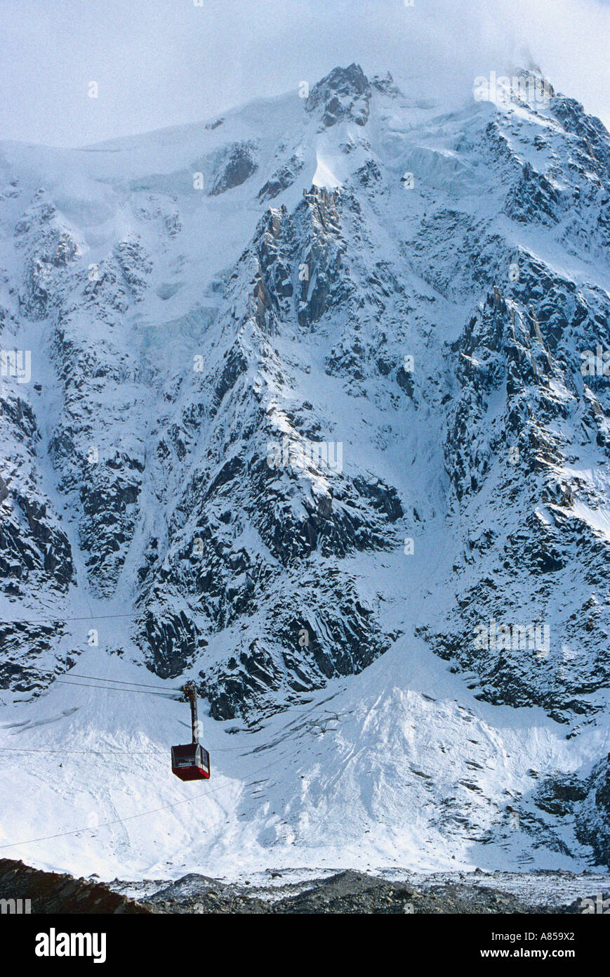 Mont Blanc cable car Stock Photo - Alamy
