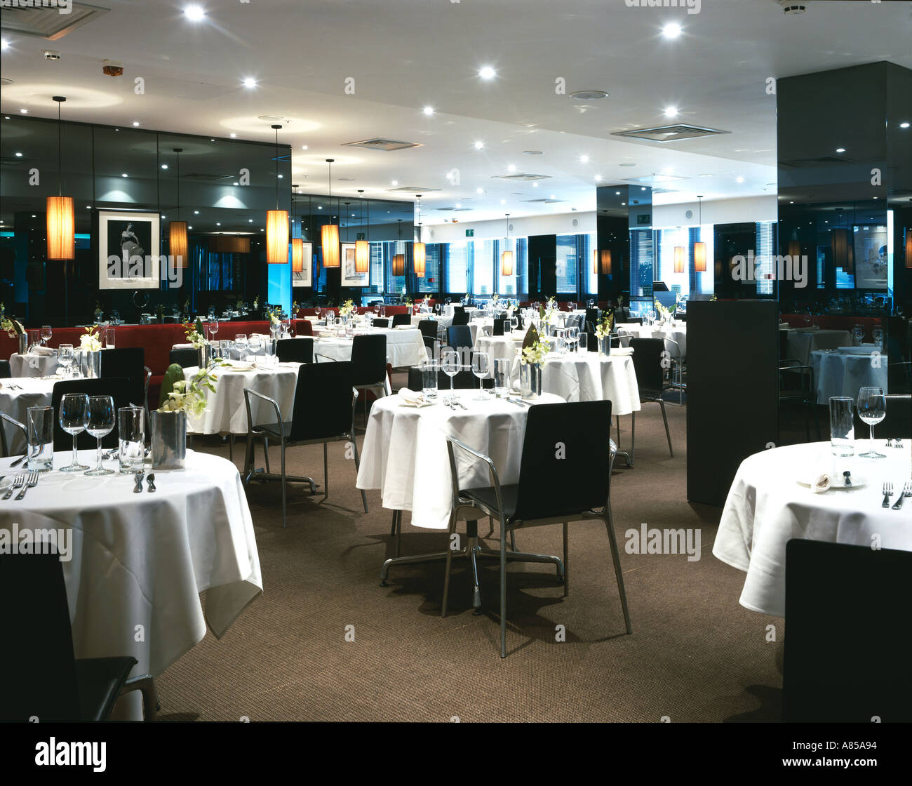 Restaurant in the Royal Opera House, Covent Garden, London. Architect