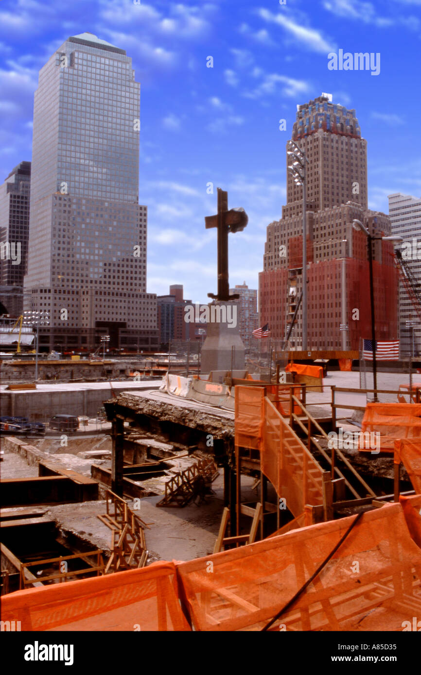 World Trade Center construction and excavation site Stock Photo