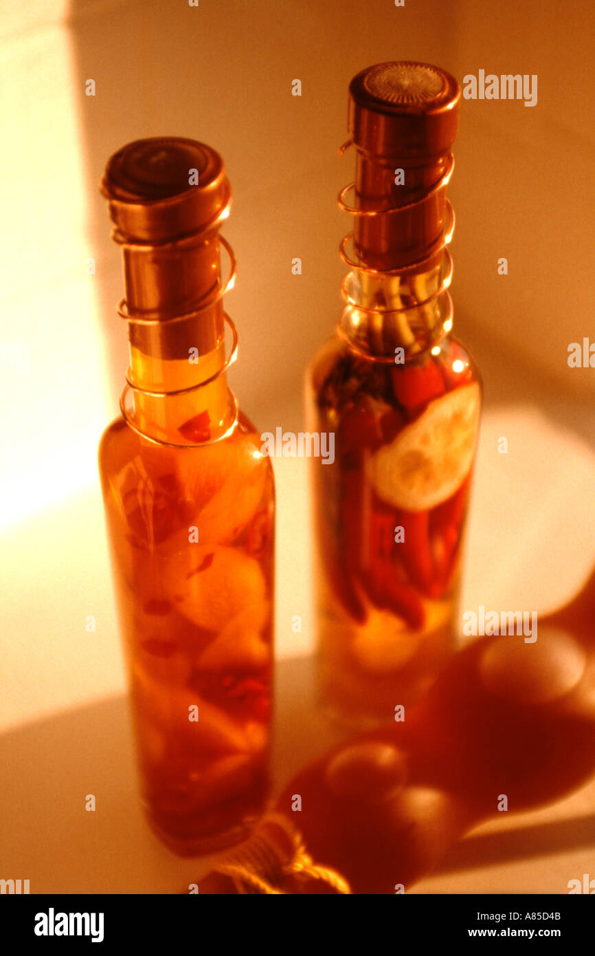 Fruit and vegetable decanters in kitchen Stock Photo Alamy