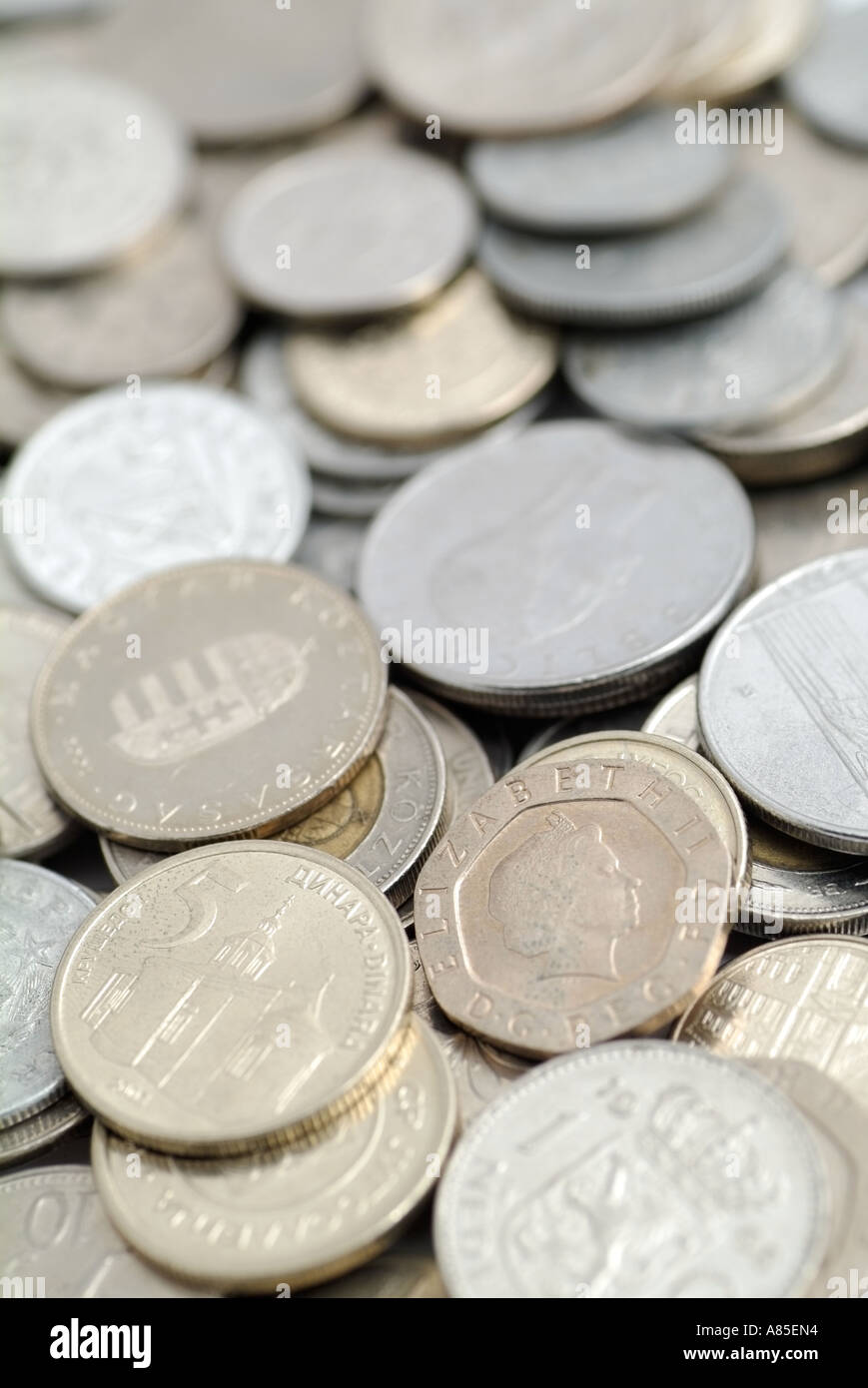 Silver coin coins hi-res stock photography and images - Alamy