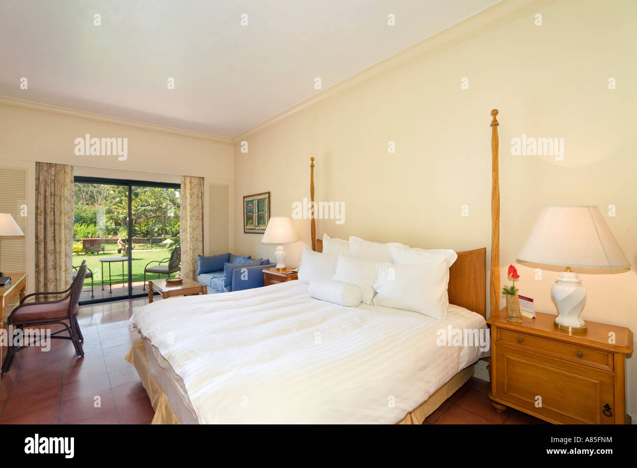 Luxury Hotel Bedroom (Standard Room at the Goa Marriott Resort), Panaji