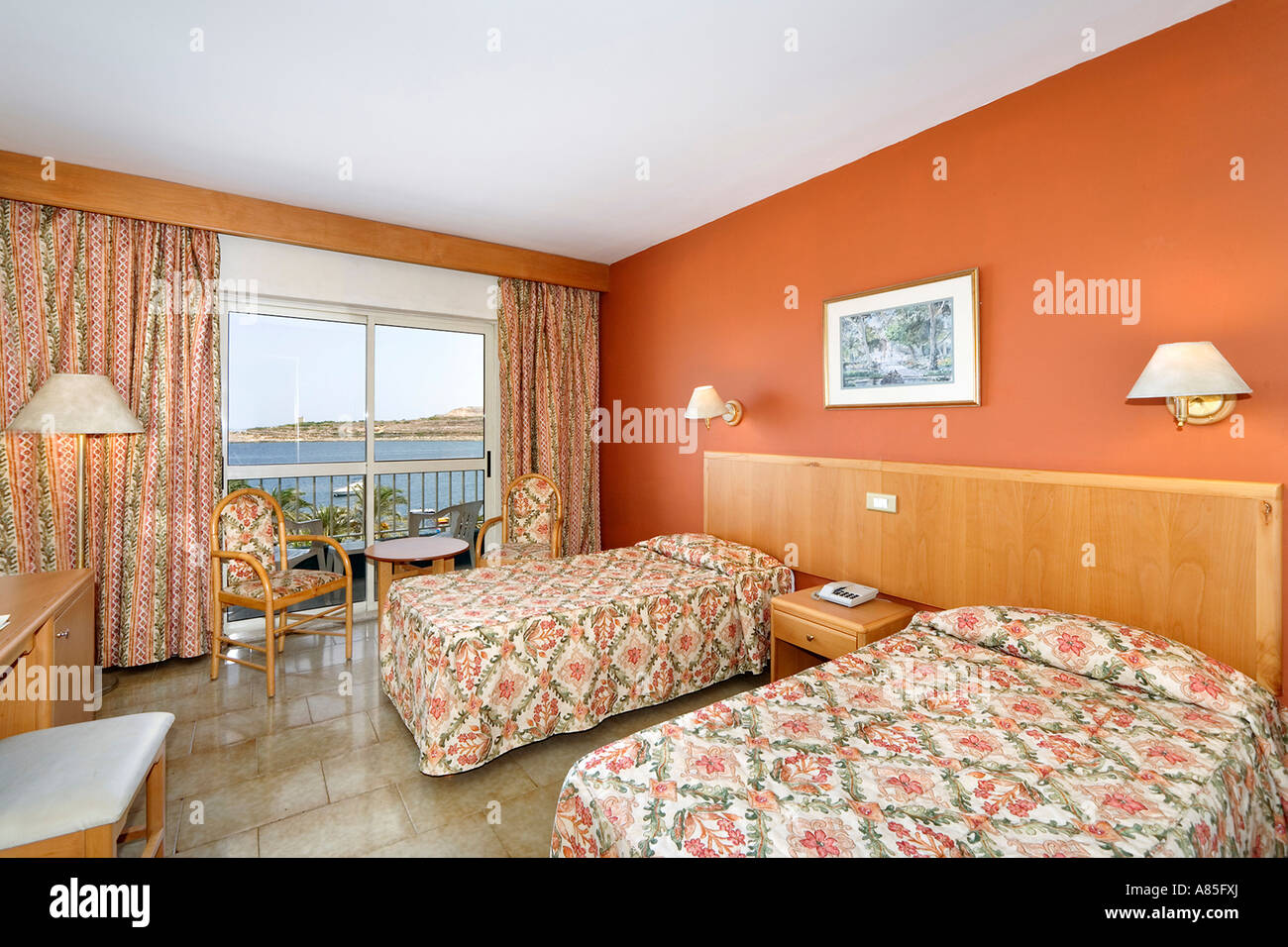 Standard Room at the Qawra Palace Hotel, Qawra, Malta Stock Photo Alamy