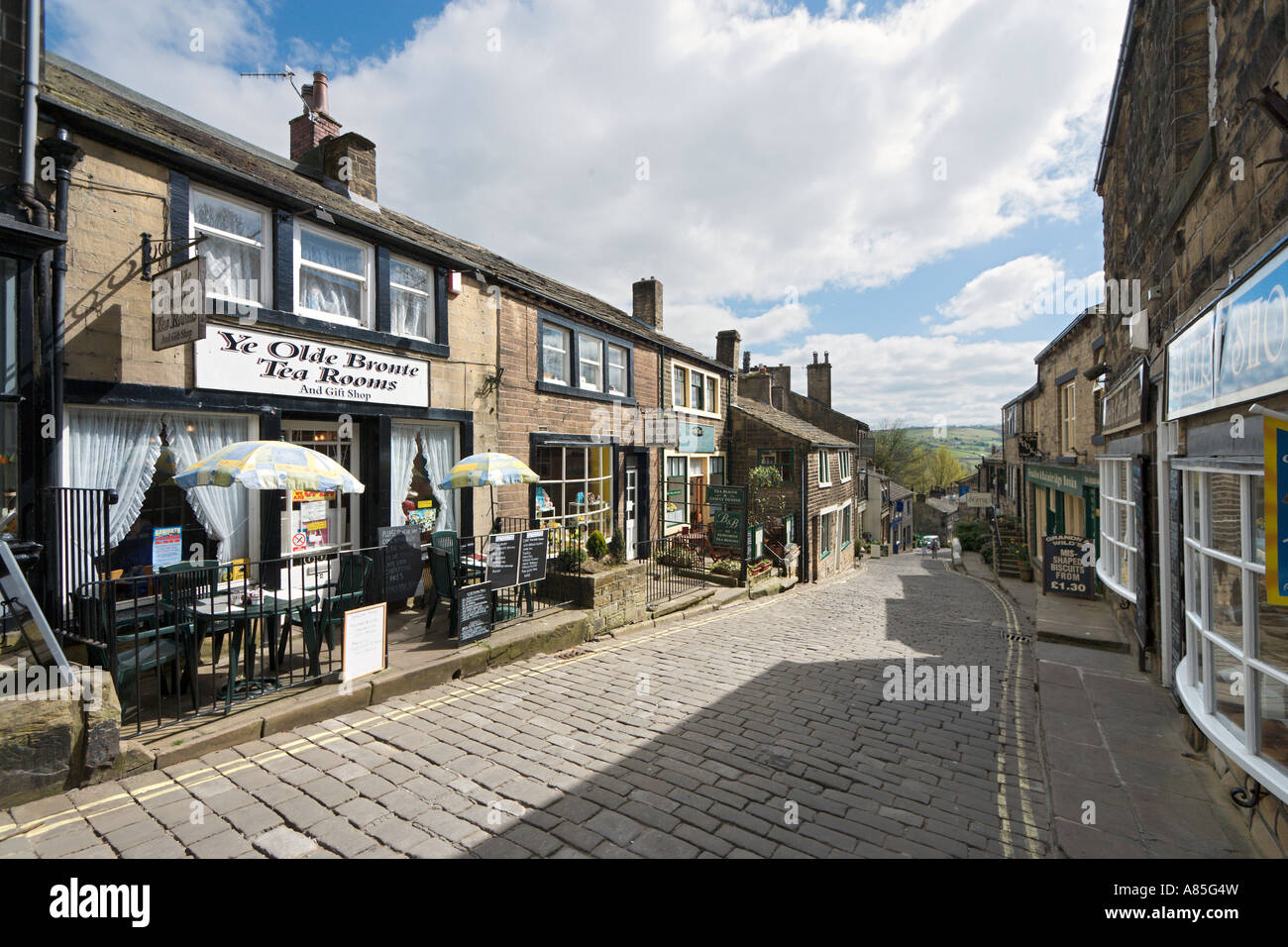 Shops And Ye Olde Bronte Tea Rooms On The Main Street In The Village Shops And Ye Olde Bronte Tea Rooms On The Main Street In The Village