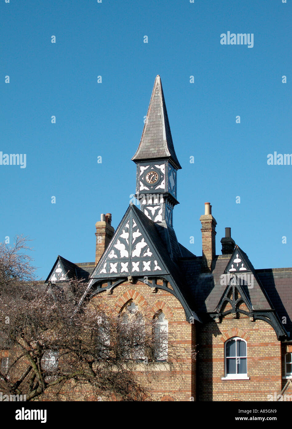 Clock Tower at Ellison House Victoria Street  Windsor, Berkshire, England Stock Photo