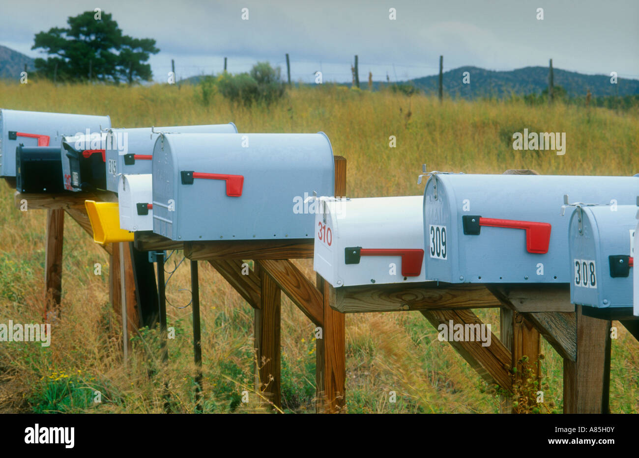 MAILBOXES RURAL AREA USA Stock Photo Alamy