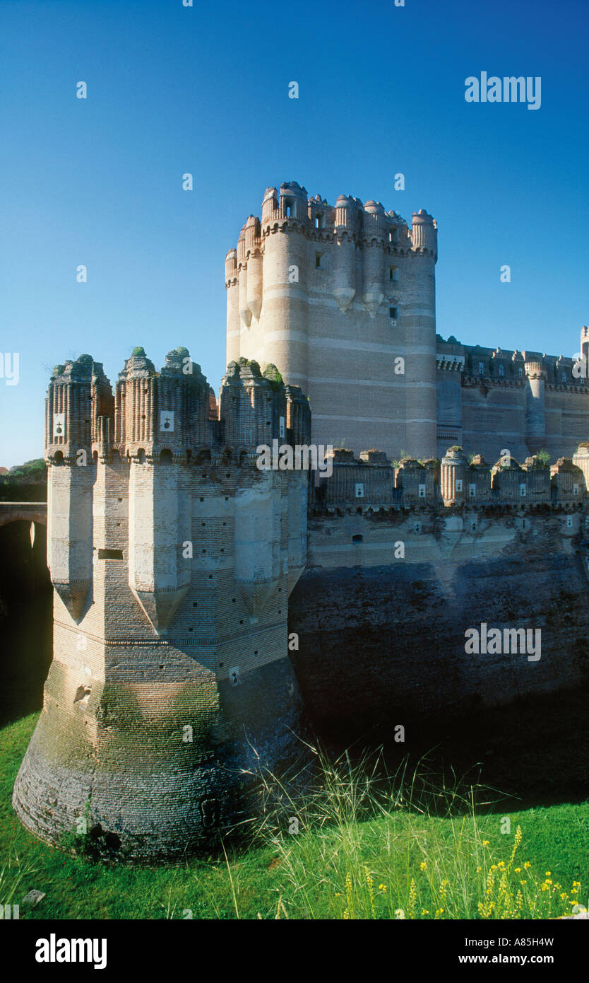 CASTLE OF COCA, SEGOVIA PROVINCE, CASTILLA LEON, SPAIN Stock Photo Alamy
