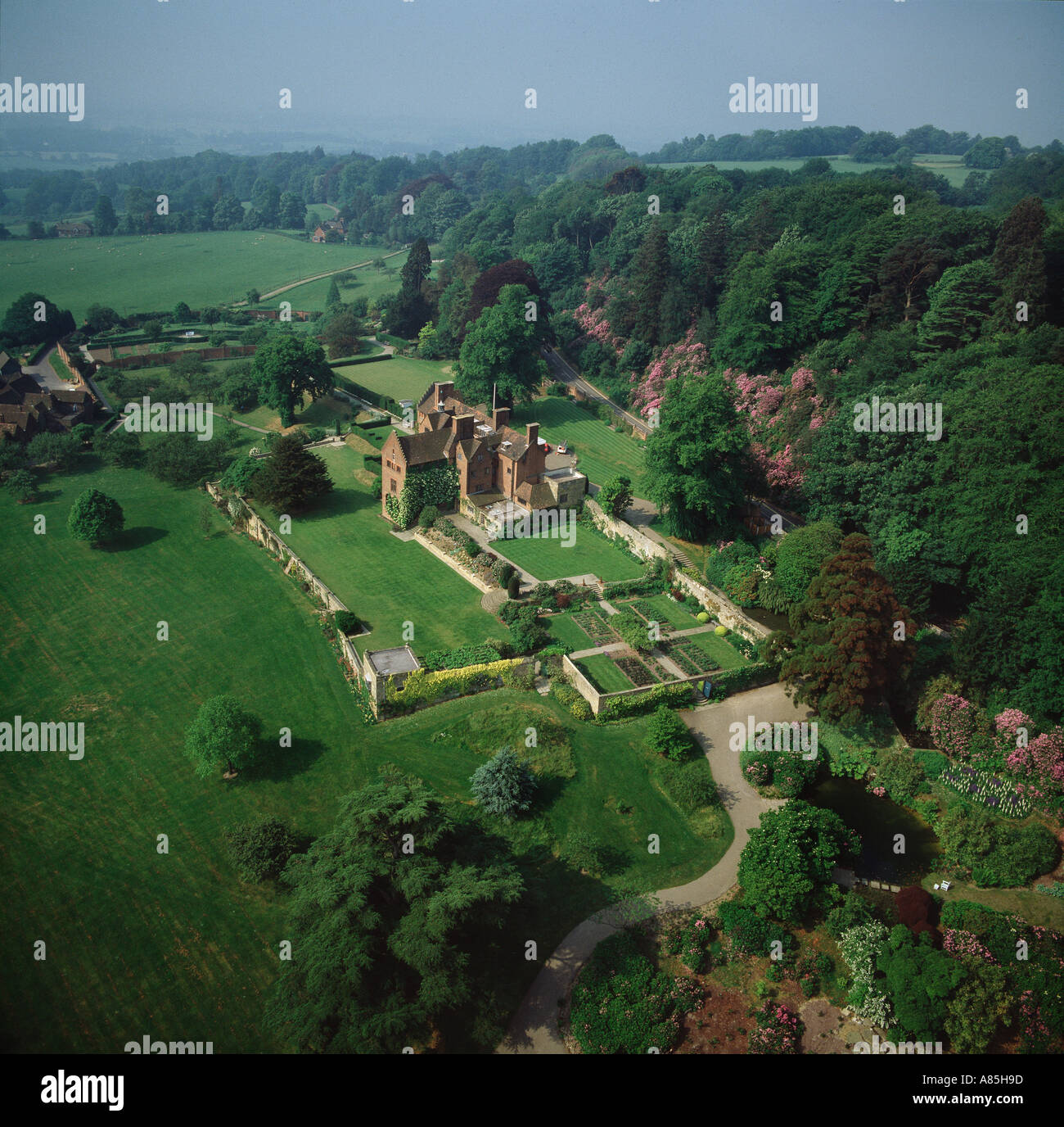 Chartwell home of Sir Winston Churchill 1924 1964 Kent UK aerial view ...