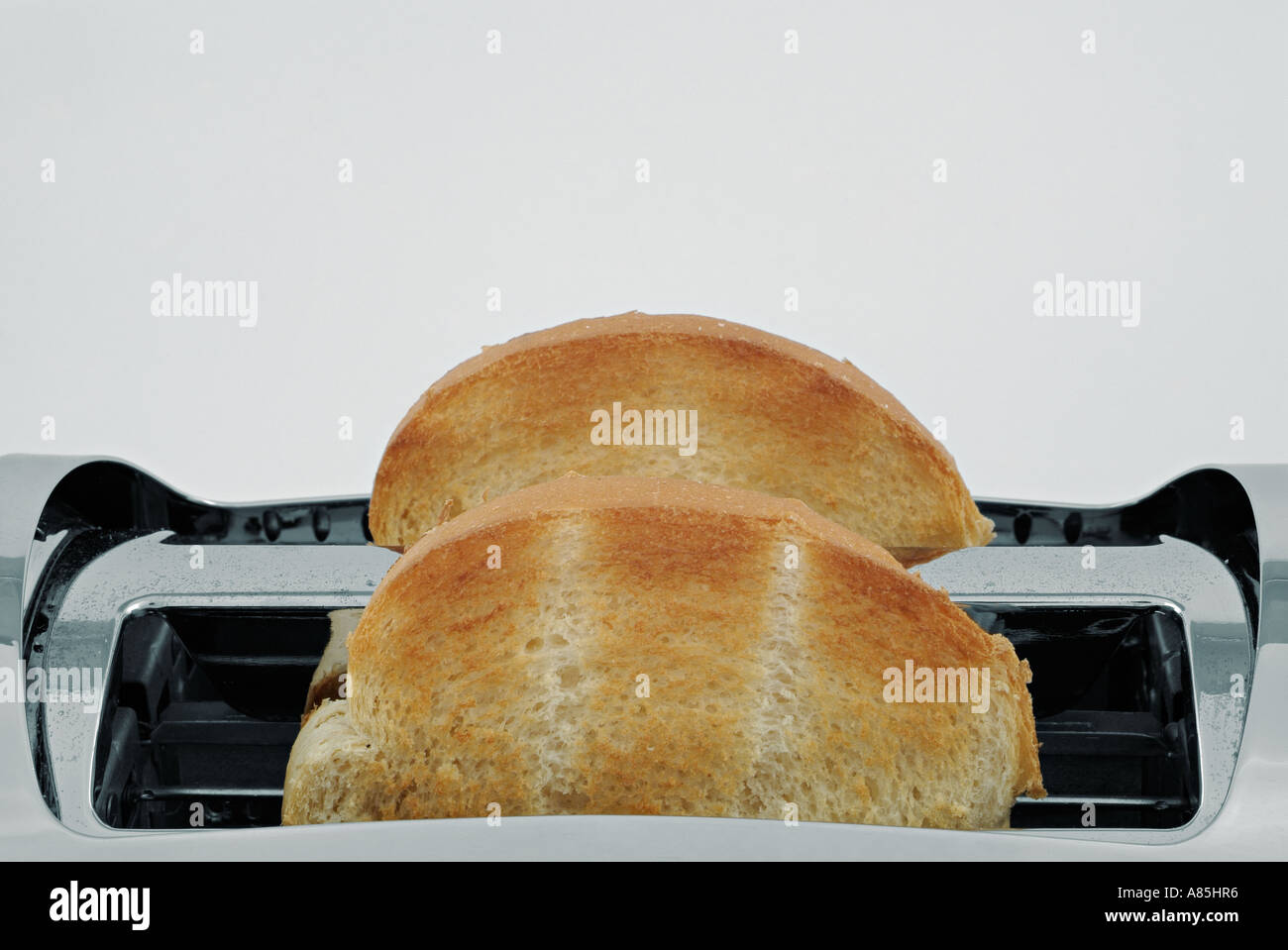 Toast in a Toaster Stock Photo Alamy