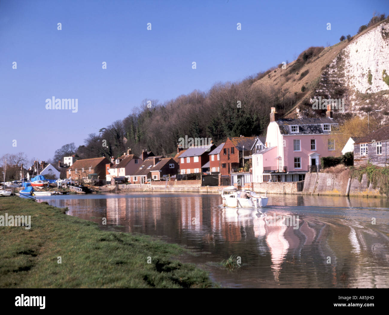 River Ouse at Cliff, Lewes, East Sussex, England Stock Photo 6854300