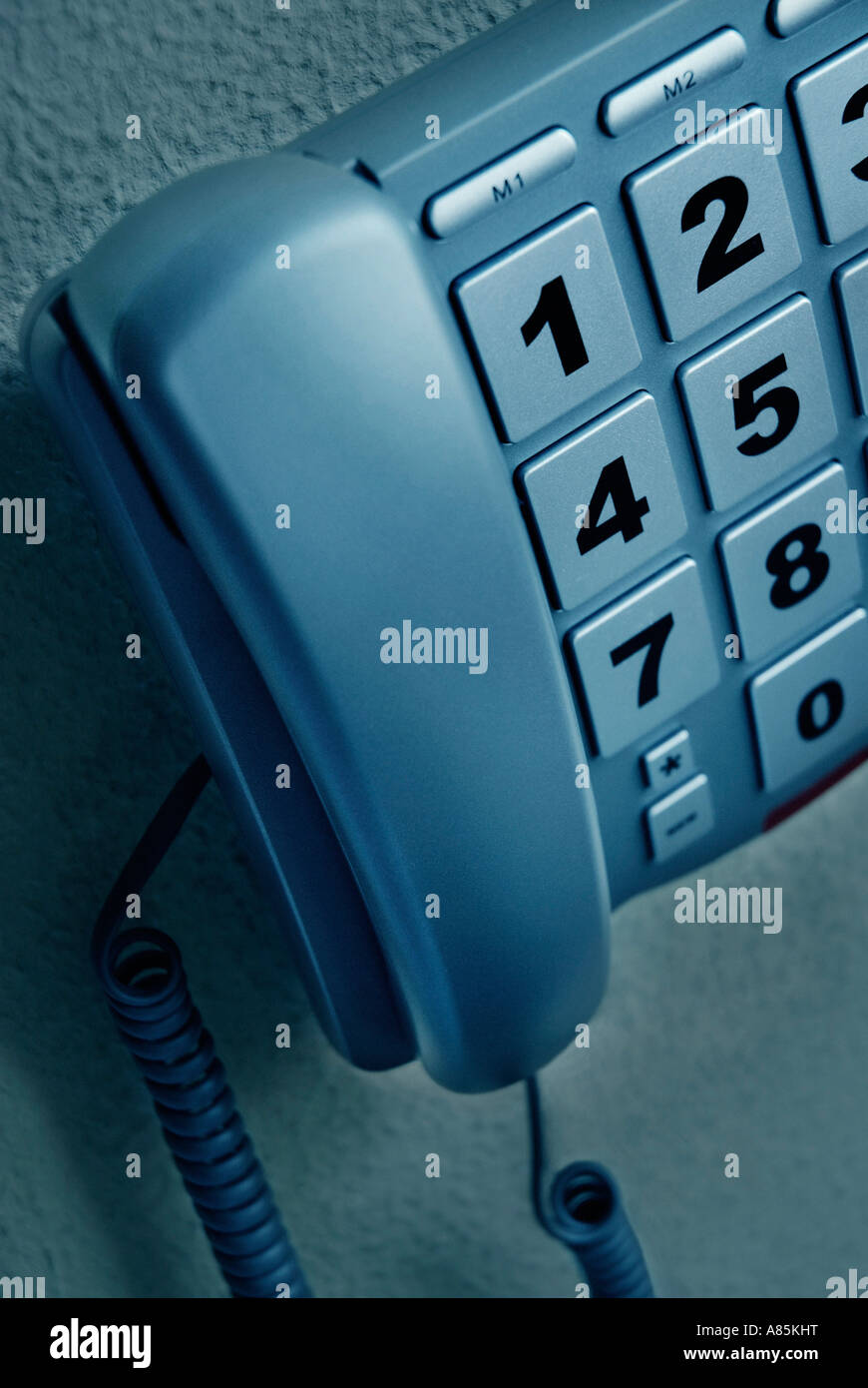 TELEPHONE WITH BIG NUMBERS Stock Photo Alamy